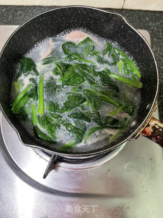 菠菜猪肝汤的做法步骤：12