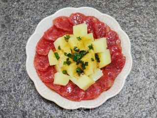 土豆蒸腊肠的做法步骤：8
