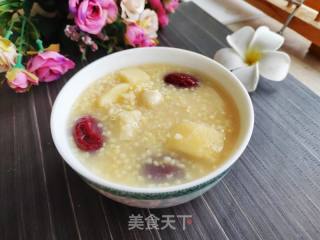 山药苹果小米粥的做法