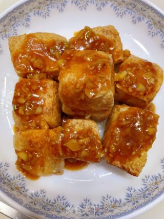脆皮浇汁豆腐的做法步骤：8
