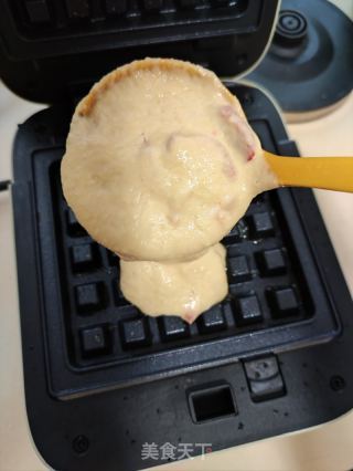 草莓华夫饼的做法步骤：7