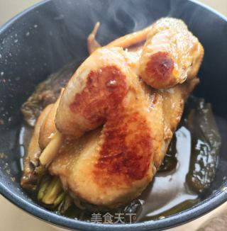 蜜糖烤鸡的做法步骤：8