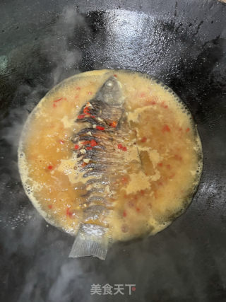 葱葱鲫鱼的做法步骤：10