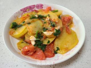 蒜香番茄土豆片的做法步骤：6