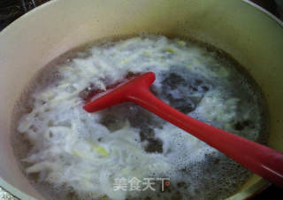圆蛤柿子椒炒雷笋的做法步骤：6