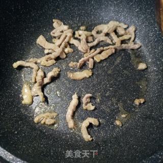肉条炒茭瓜条的做法步骤：8
