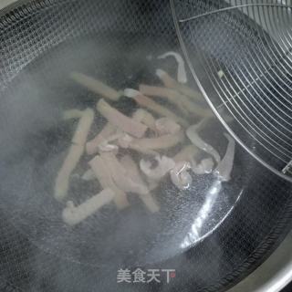 金华火腿炒花菜的做法步骤：8