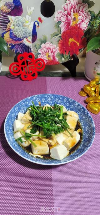 白灼嫩豆腐的做法步骤：11