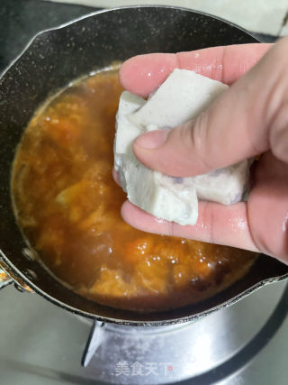 番茄粉丝虾滑的做法步骤：7