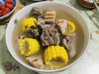 山药玉米排骨汤的做法步骤：6