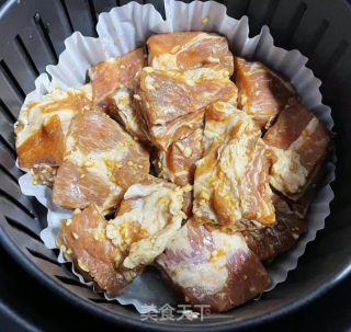 空气炸锅版蒜香排骨的做法步骤：7
