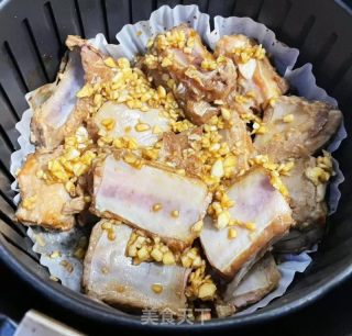 空气炸锅版蒜香排骨的做法步骤：9