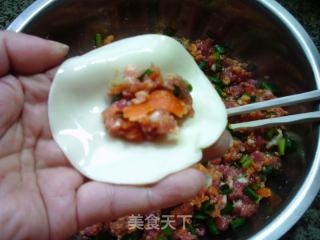 咸蛋黄肉馅饺子的做法步骤：10