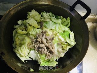 莲花菜过油肉的做法步骤：6