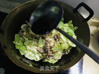 莲花菜过油肉的做法步骤：7