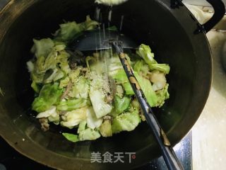 莲花菜过油肉的做法步骤：8