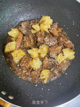 菠萝排骨的做法步骤：12