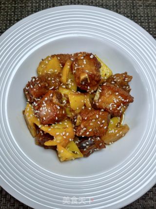 菠萝排骨的做法步骤：13
