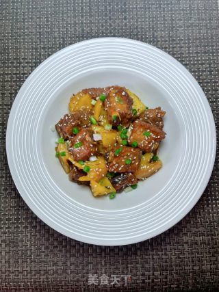 菠萝排骨的做法步骤：14