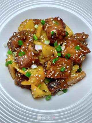 菠萝排骨的做法步骤：16