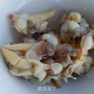 韭菜炒黄蛤肉的做法步骤：4
