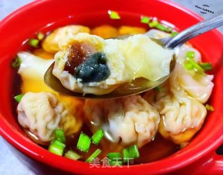 鲜肉皮蛋云吞的做法步骤：15