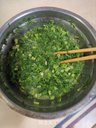 小茴香菜煎蛋的做法步骤：4
