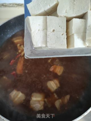 竹荪木耳烧老豆腐的做法步骤：5