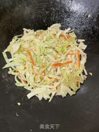 包菜炒鸡蛋的做法步骤：9