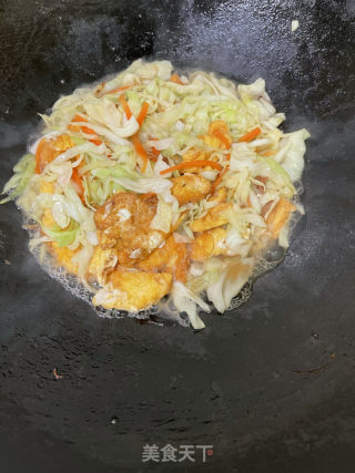 包菜炒鸡蛋的做法步骤：11