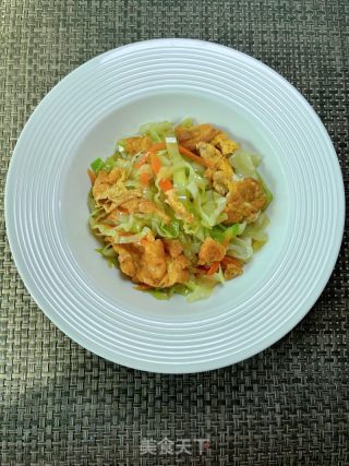 包菜炒鸡蛋的做法步骤：12