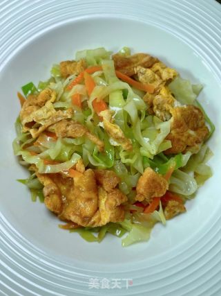 包菜炒鸡蛋的做法步骤：14