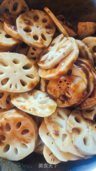 红糖莲藕的做法步骤：6