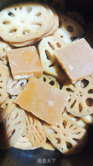 红糖莲藕的做法步骤：8