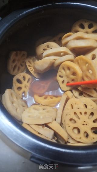 红糖莲藕的做法步骤：11