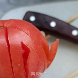 莲花西红柿的做法步骤：4