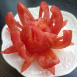 莲花西红柿的做法步骤：6