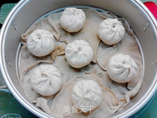 盐菜腊肉白玉米面包子的做法步骤：20