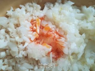 大肉白菜鸡腿菇饺子的做法步骤：3