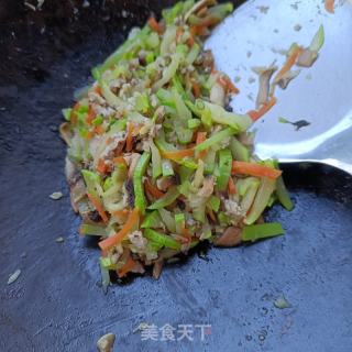 肉沫水炒茭瓜的做法步骤：12