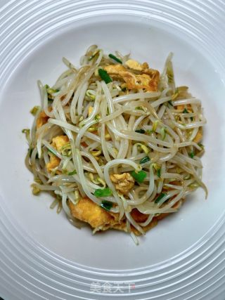 豆芽炒鸡蛋的做法步骤：12