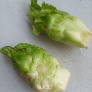 蒜香蘸水儿菜的做法步骤：1