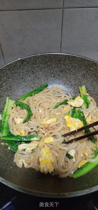 香麦菜鸡蛋炒濑粉的做法步骤：10