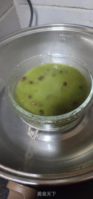 艾草红豆糕的做法步骤：10