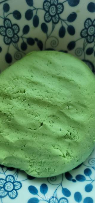 蜜红豆艾草糯米糍的做法步骤：7
