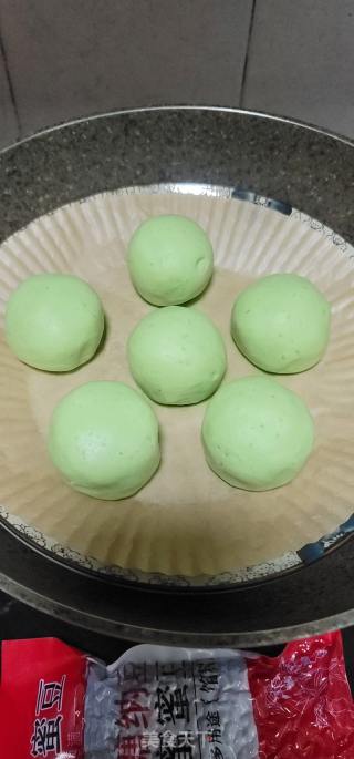 蜜红豆艾草糯米糍的做法步骤：10