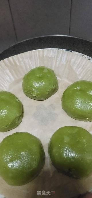 蜜红豆艾草糯米糍的做法步骤：11