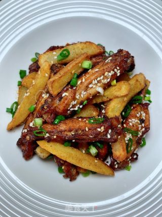 孜然鸡翅土豆的做法步骤：15