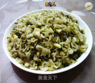 咸菜笋尖炒白虾米的做法