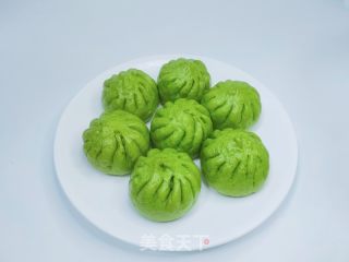 蔬菜汁包子的做法步骤：1